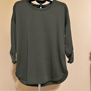 Casual Cupio 3/4 Sleeve Blouse in Green.